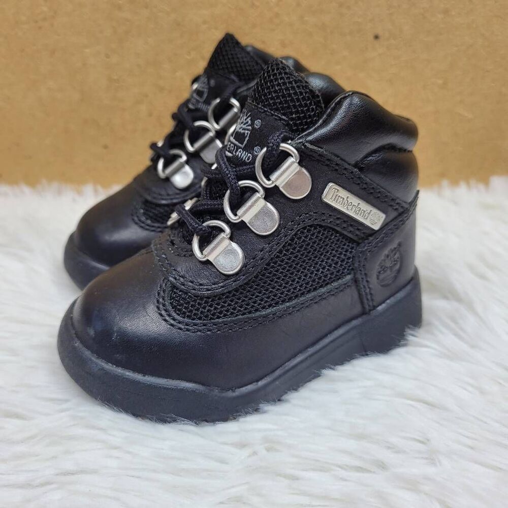 Timberland Toddlers Black Field Boots Size 4  (APPROXIMATELY 12.7 CM)